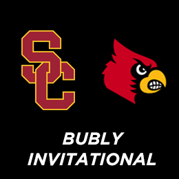 Black background with a red cardinal head and a large red “SC” logo. White text reads “BUBLY INVITATIONAL”.